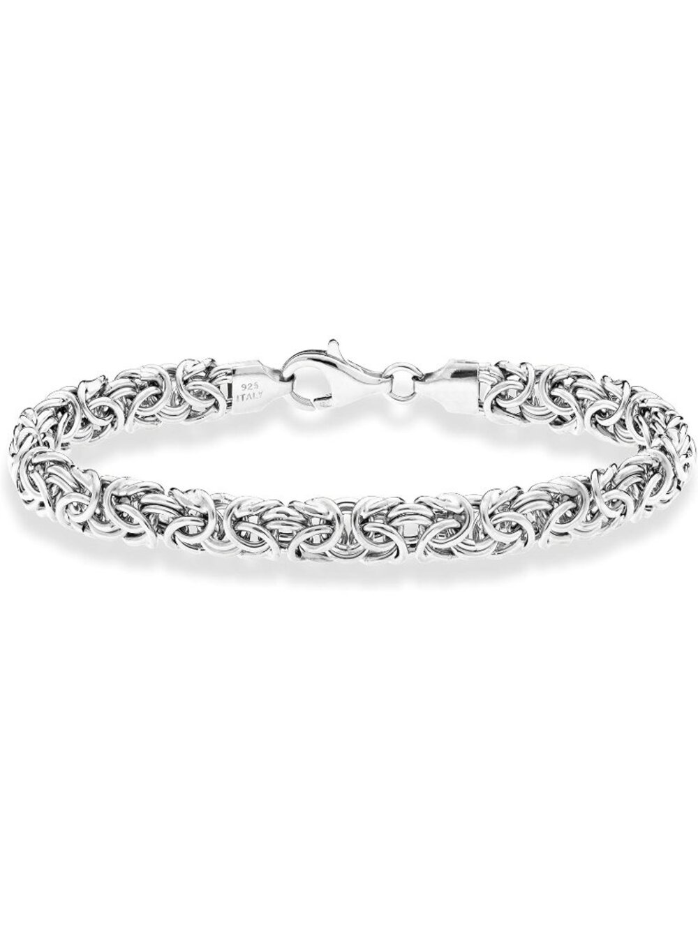 Women's Length 8 Inches Italian 925 Sterling Silver Bracelet Handmade Jewelry